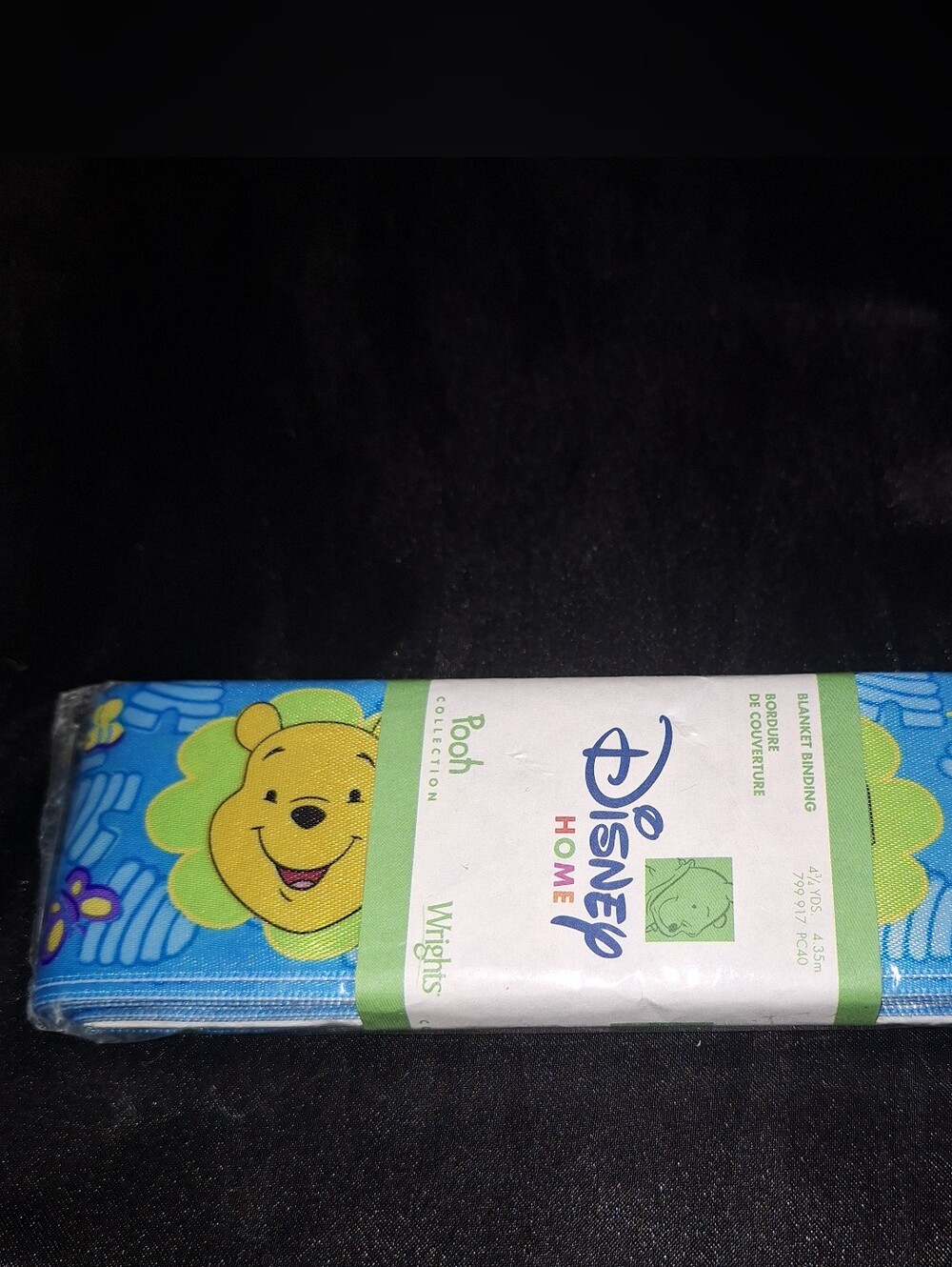 VTG Disney Home Pooh Collection Blanket Binding~Wrights~2002~DIY Crafts